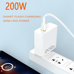 OPPO/Huawei/Xiaomi/Redmi flash charging အတွက် သင့်လျော်သော 200w မိုဘိုင်းဖုန်းအားသွင်းကိရိယာ အမြန်အားသွင်းခေါင်းနှင့် တွဲဖက်အသုံးပြုနိုင်ပါသည်။