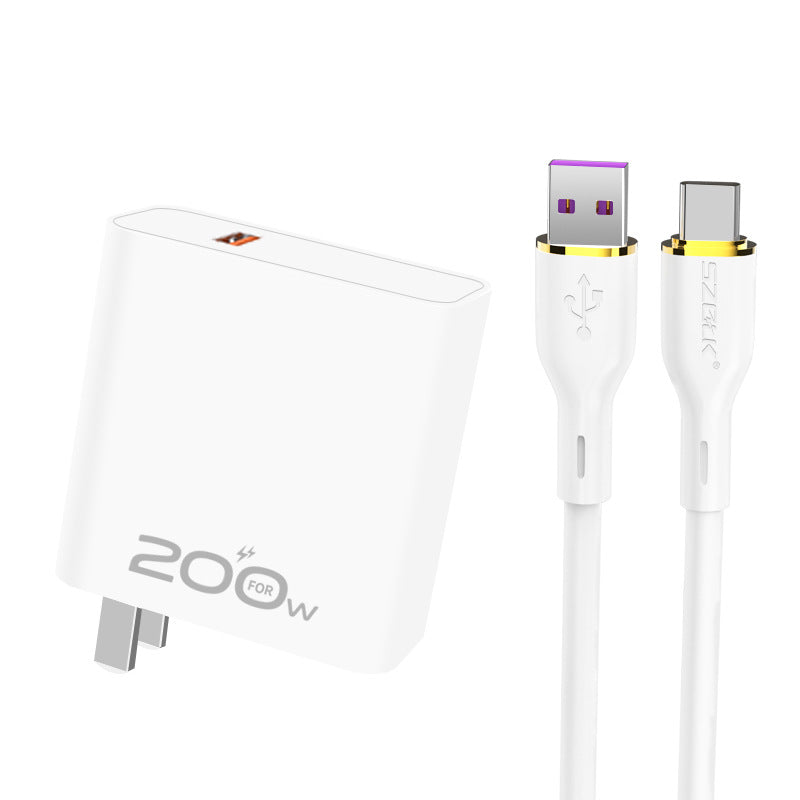 OPPO/Huawei/Xiaomi/Redmi flash charging အတွက် သင့်လျော်သော 200w မိုဘိုင်းဖုန်းအားသွင်းကိရိယာ အမြန်အားသွင်းခေါင်းနှင့် တွဲဖက်အသုံးပြုနိုင်ပါသည်။